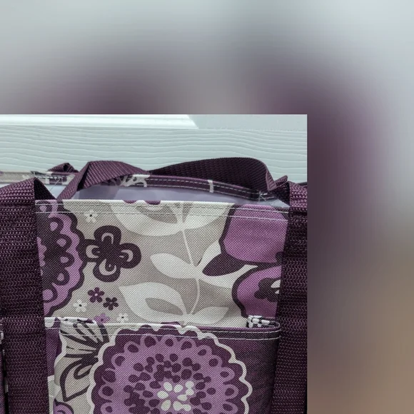 Thirty-One Plum Blossom Floral Caddy - Picture 2 of 10